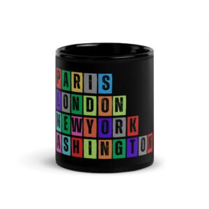 Ashington - Black Glossy Mug