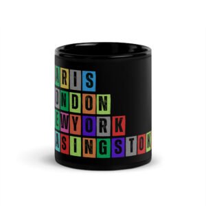 Basingstoke - Black Glossy Mug