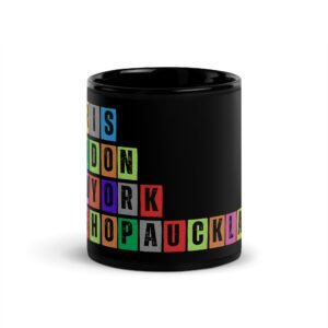Bishop Auckland - Black Glossy Mug