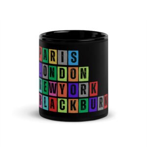 Blackburn - Black Glossy Mug