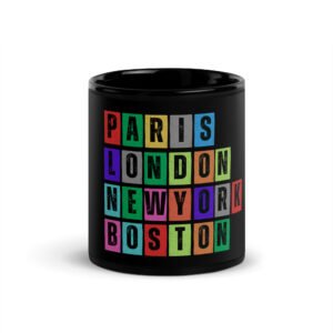 Boston - Black Glossy Mug
