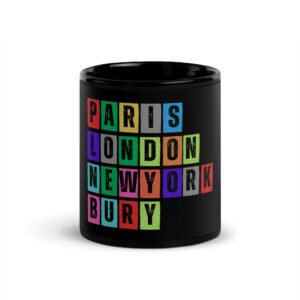 Bury - Black Glossy Mug