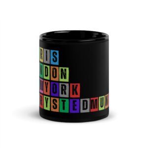 BuryStEdmunds - Black Glossy Mug