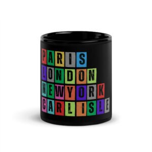 Carlisle - Black Glossy Mug
