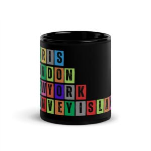 CanveyIsland - Black Glossy Mug