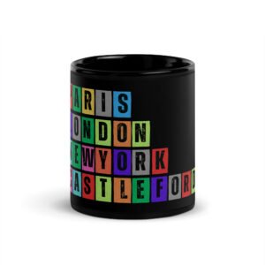 Castleford - Black Glossy Mug