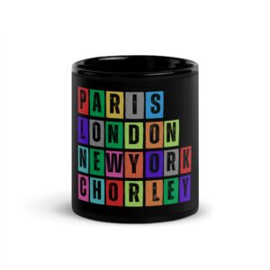 Chorley - Black Glossy Mug
