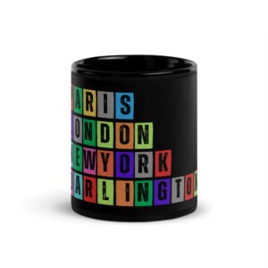 Darlington - Black Glossy Mug