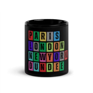 Dundee - Black Glossy Mug