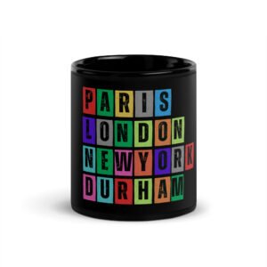 Durham - Black Glossy Mug