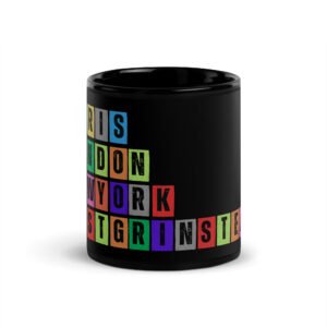 East Grinstead - Black Glossy Mug