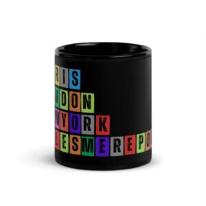 Ellesmere Port - Black Glossy Mug