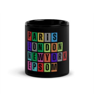 Epsom - Black Glossy Mug