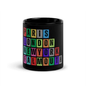 Falmouth - Black Glossy Mug