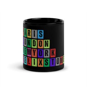 Felixstowe - Black Glossy Mug