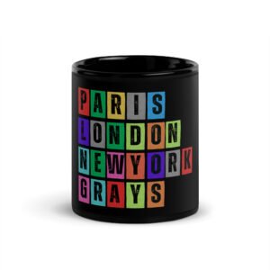 Grays - Black Glossy Mug