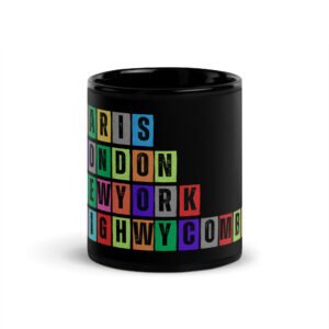 High Wycombe - Black Glossy Mug