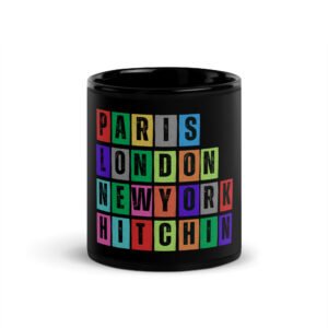 Hitchin - Black Glossy Mug
