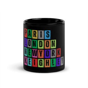 Keighley - Black Glossy Mug
