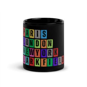 Larkfield - Black Glossy Mug
