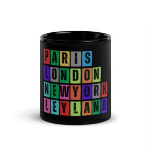 Leyland - Black Glossy Mug