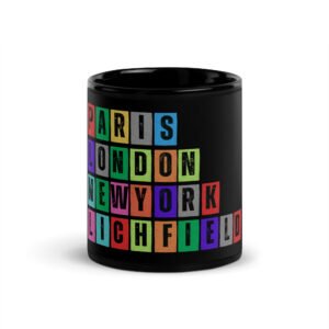 Lichfield - Black Glossy Mug