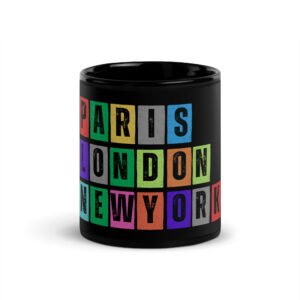 London - Black Glossy Mug