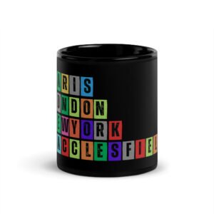 Macclesfield - Black Glossy Mug
