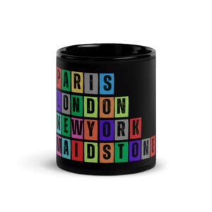 Maidstone - Black Glossy Mug