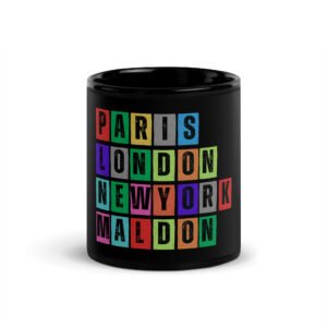 Maldon - Black Glossy Mug