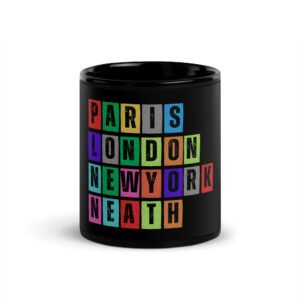 Neath - Black Glossy Mug