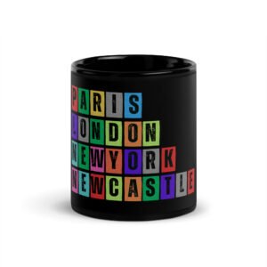 Newcastle - Black Glossy Mug