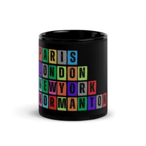 Normanton - Black Glossy Mug