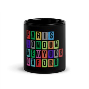 Oxford - Black Glossy Mug
