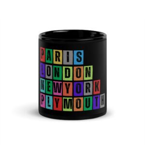 Plymouth - Black Glossy Mug