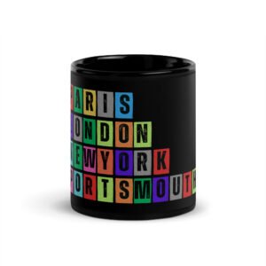 Portsmouth - Black Glossy Mug