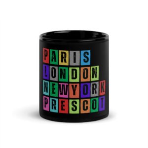 Prescot - Black Glossy Mug