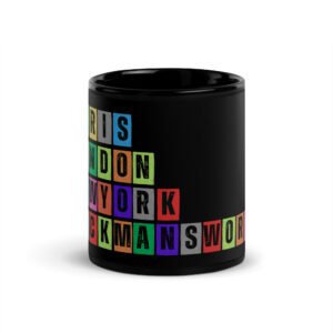 Rickmansworth - Black Glossy Mug