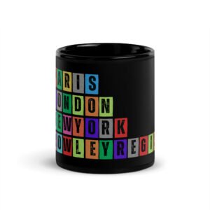 Rowley Regis - Black Glossy Mug