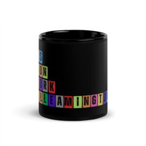 Royal Leamington Spa - Black Glossy Mug