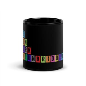 Royal Tunbridge Wells - Black Glossy Mug