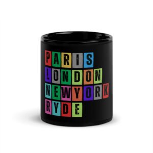 Ryde - Black Glossy Mug