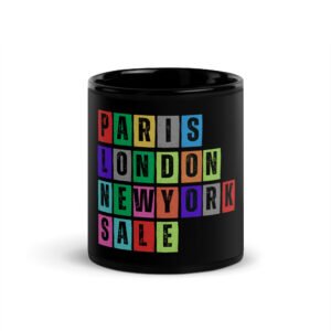 Sale - Black Glossy Mug