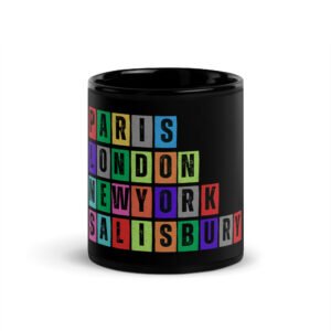 Salisbury - Black Glossy Mug