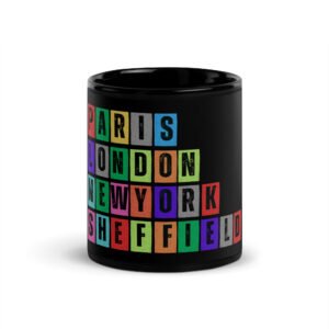 Sheffield - Black Glossy Mug