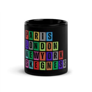 Skegness - Black Glossy Mug