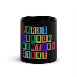 Stoke - Black Glossy Mug