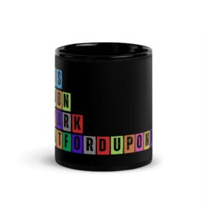 Stratford Upon Avon - Black Glossy Mug