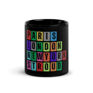 Stroud - Black Glossy Mug