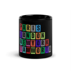 Tamworth - Black Glossy Mug